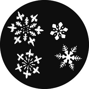 G310 Small Snowflakes - Rosco Standard Steel Gobo
