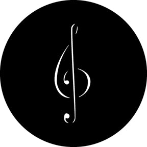 G344 G Clef - Rosco GAM Standard Steel Gobo