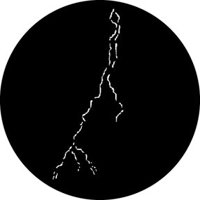 G369 Alternate Lightning - Rosco GAM Standard Steel Gobo