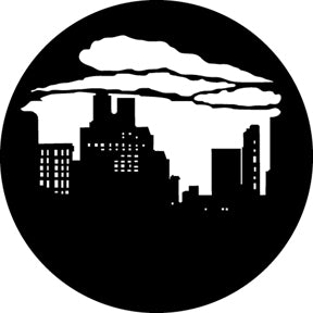 G373 Skyline with Clouds 1 - Rosco Standard Steel Gobo
