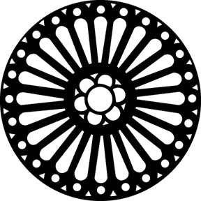 G375 Rose Window 1 - Rosco Standard Steel Gobo