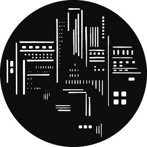G378 City Scene - Rosco GAM Standard Steel Gobo