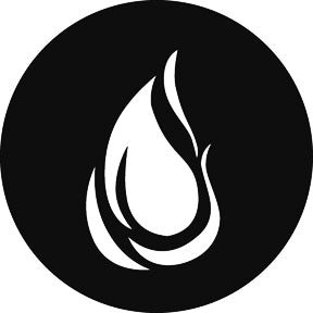 G505 Giant Flame - Rosco GAM Standard Steel Gobo