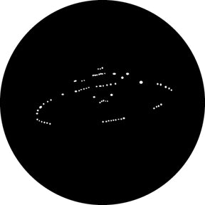 G525 Space Ship A - Rosco GAM Standard Steel Gobo