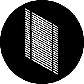 G541 Oblique Blinds - Rosco Standard Steel Gobo