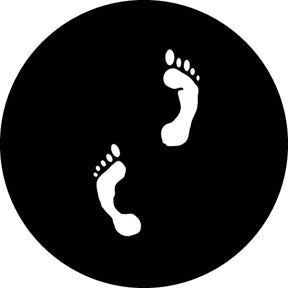 G553 Footprints - Rosco Standard GAM Steel Gobo