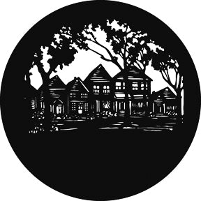 G564 Town B - Rosco GAM Standard Steel Gobo