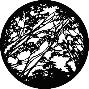G575 Hillside Branches - Rosco GAM Standard Steel Gobo