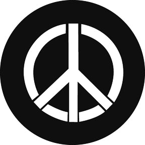 G588 Peace Piece - Rosco GAM Standard Steel Gobo