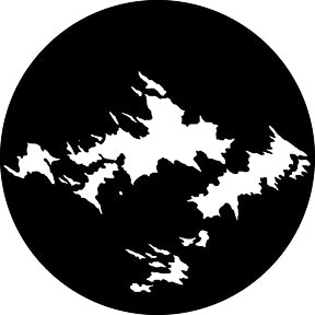 G608 Cloud 25 - Rosco GAM Standard Steel Gobo