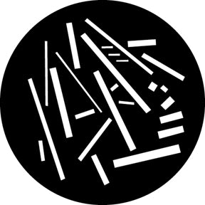 G620 Scattered Lines - Rosco GAM Standard Steel Gobo
