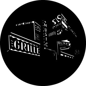 G627 Street Scene 1 - Rosco GAM Standard Steel Gobo