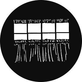 G632 Cafe Curtains - Rosco GAM Standard Steel Gobo
