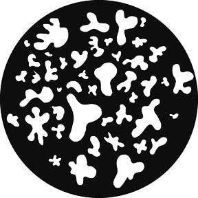 G645 Mixed Breakup - Rosco GAM Standard Steel Gobo