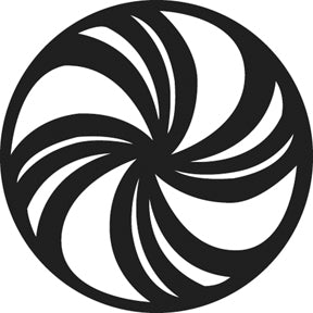 G666 Pinwheel 3 - Rosco GAM Standard Steel Gobo