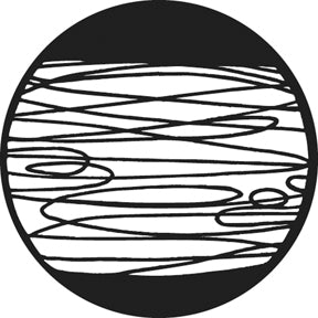 G671 Pasta Point Five - Rosco GAM Standard Steel Gobo