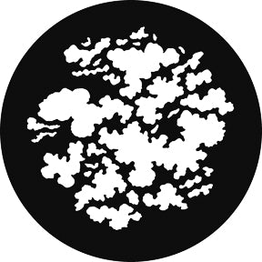 G675 Bubbling Breakup - Rosco GAM Standard Steel Gobo