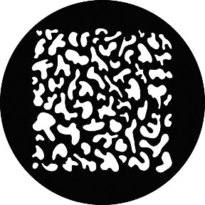 G678 Small Breakup SQ - Rosco GAM Standard Steel Gobo