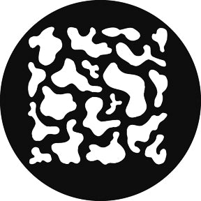 G679 Large Breakup SQ - Rosco GAM Standard Steel Gobo