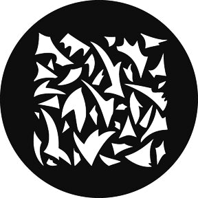 G681 Pointed Breakup XL SQ - Rosco Standard Steel Gobo