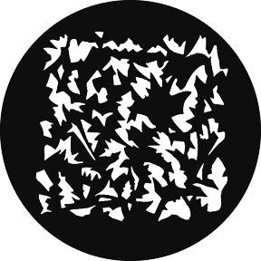 G682 Sharp Foliage SQ - Rosco GAM Standard Steel Gobo