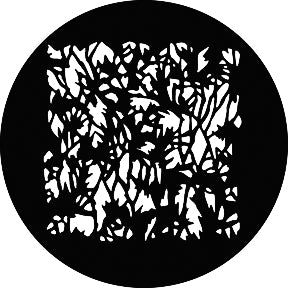 G683 Open Foliage SQ - Rosco GAM Standard Steel Gobo