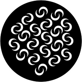 71014 Crescent Breakup - Rosco Standard Steel Gobo