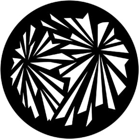 71028 Geometric Explosion - Rosco Standard Steel Gobo