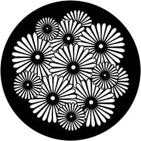 71055 Sunburst Flowers - Rosco Standard Steel Gobo
