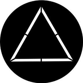 71058 Triangle  Rosco Stainless Steel Gobo