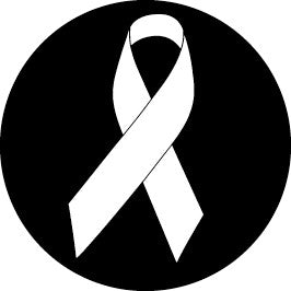 71064 Cancer Awareness Ribbon - Rosco Standard Steel Gobo