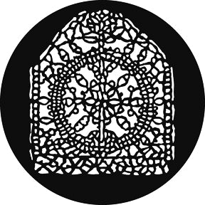 G717 Lace Medallion - Rosco GAM Standard Steel Gobo