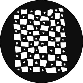 G725 New York Pizza F - Rosco GAM Standard Steel Gobo