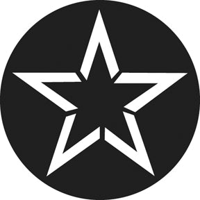 G736 Star Tunnel - Rosco GAM Standard Steel Gobo