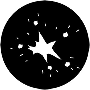 73651 Fireworks 3a  Rosco Stainless Steel Gobo