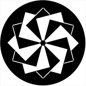 74008 Motion Gobo - Symmetric8  Rosco Stainless Steel Gobo