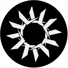 74010 Motion Gobo - Symmetric10  Rosco Stainless Steel Gobo