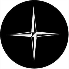 74012 Motion Gobo - Symmetric12  Rosco Stainless Steel Gobo