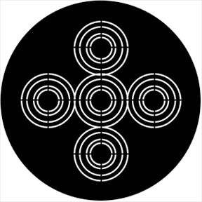 74013 Symmetric 13 - Rosco Standard Steel Gobo