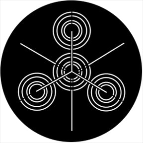 74015 Symmetric 15 - Rosco Standard Steel Gobo
