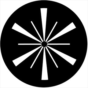 74016 Symmetric 16 - Rosco Standard Steel Gobo