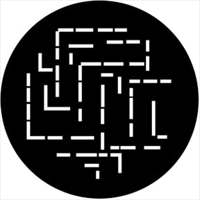 74018 Symmetric 18 - Rosco Standard Steel Gobo