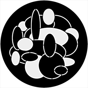 74053 Motion Gobo - Organic3  Rosco Stainless Steel Gobo