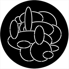 74055 Motion Gobo - Organic5  Rosco Stainless Steel Gobo