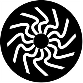 74058 Motion Gobo - Organic8  Rosco Stainless Steel Gobo