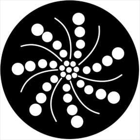 74059 Motion Gobo - Organic9  Rosco Stainless Steel Gobo