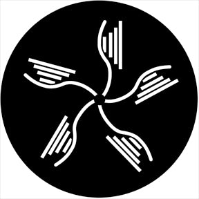 74060 Motion Gobo - Organic10  Rosco Stainless Steel Gobo