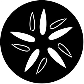 74061 Motion Gobo - Organic11  Rosco Stainless Steel Gobo