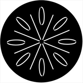 74062 Motion Gobo - Organic12  Rosco Stainless Steel Gobo