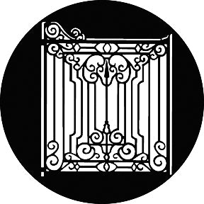 G741 Iron Gate - Rosco GAM Standard Steel Gobo